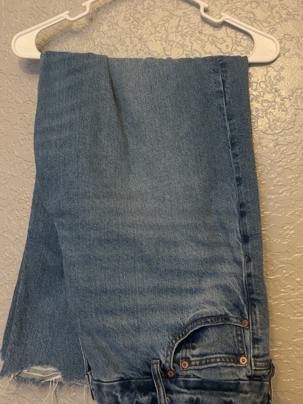 American Eagle Outfitters Medium Blue Straight-Leg Jeans